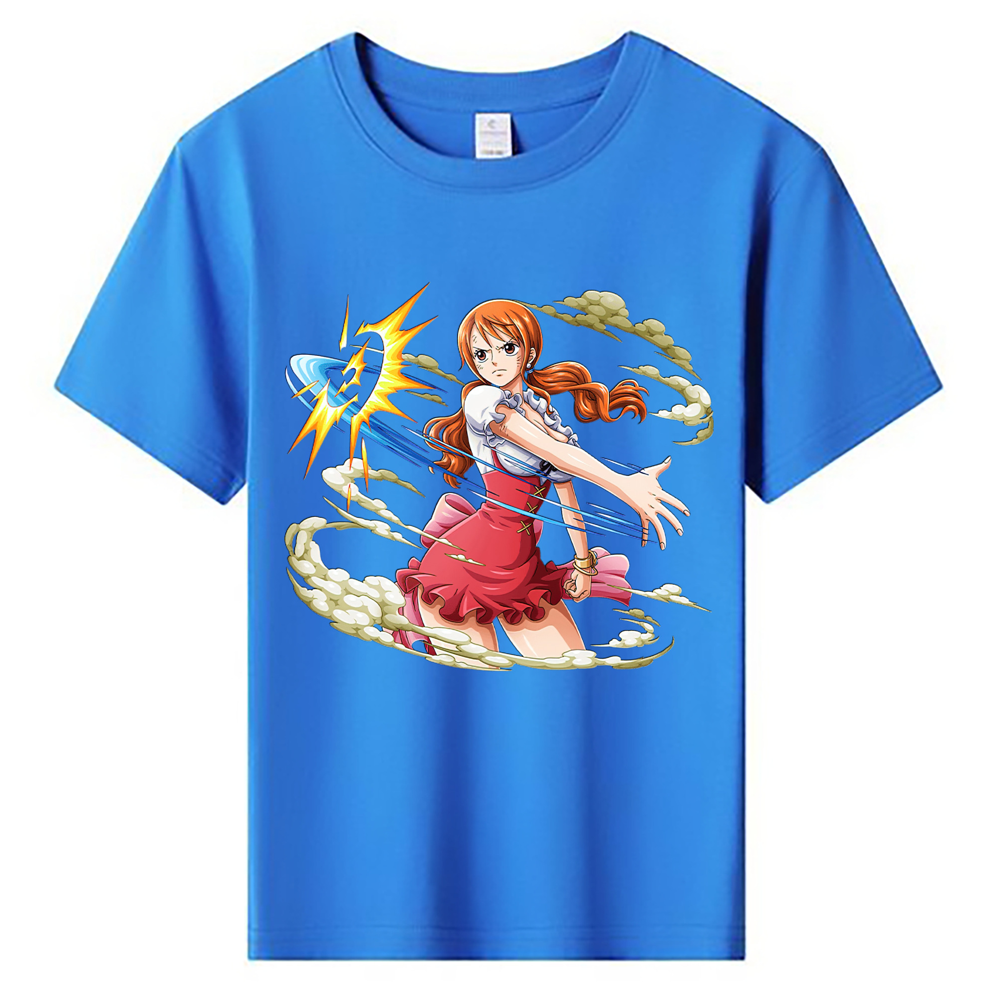 （画像用） ワンピース ナミ ONE PIECE Nami 綿100％キッズTシャツ（フロントプリント）